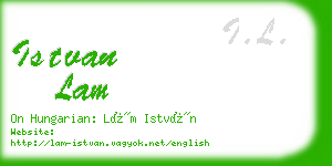 istvan lam business card